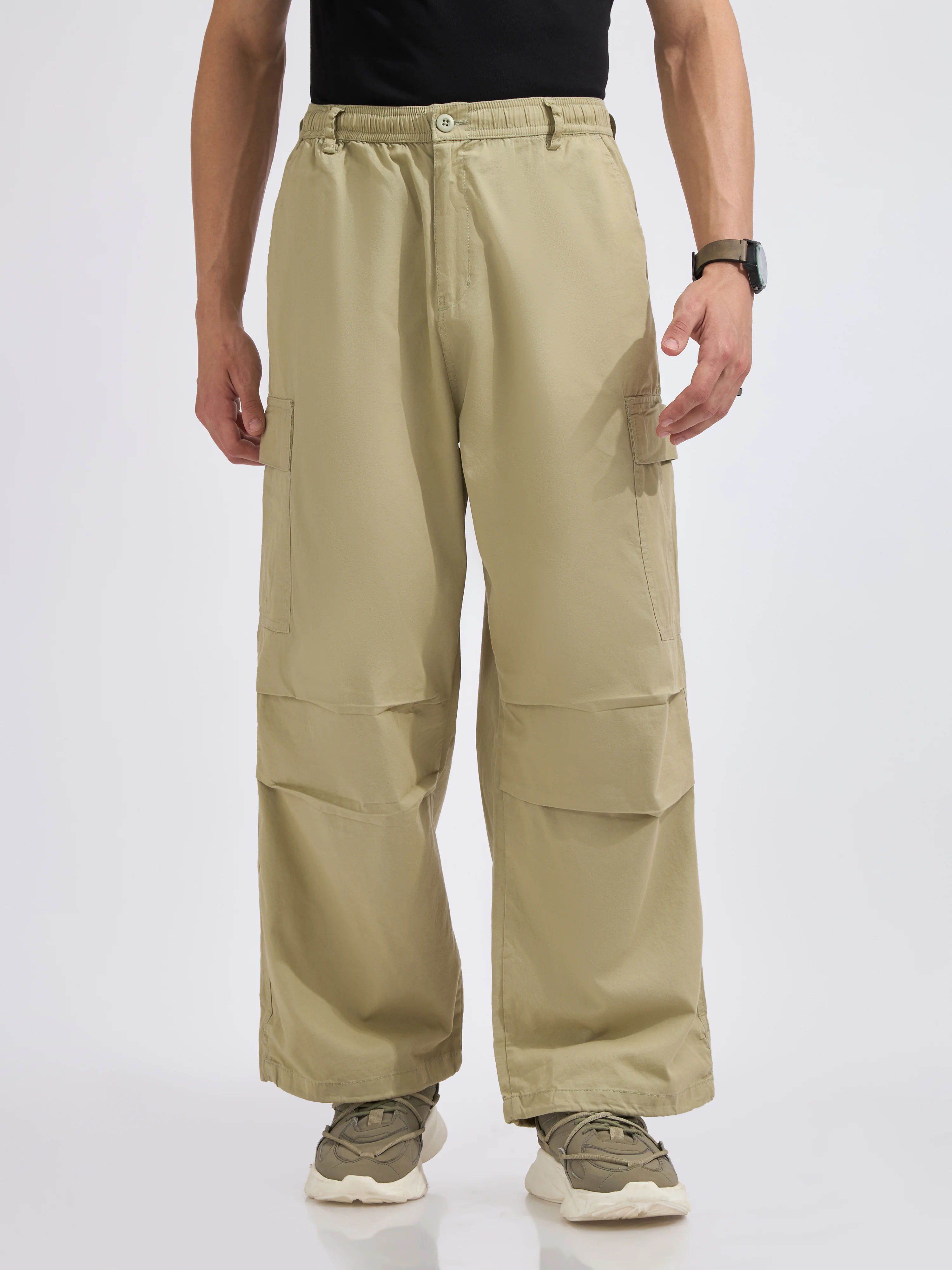 Yolka - Parachute Cargo Pants - Pista