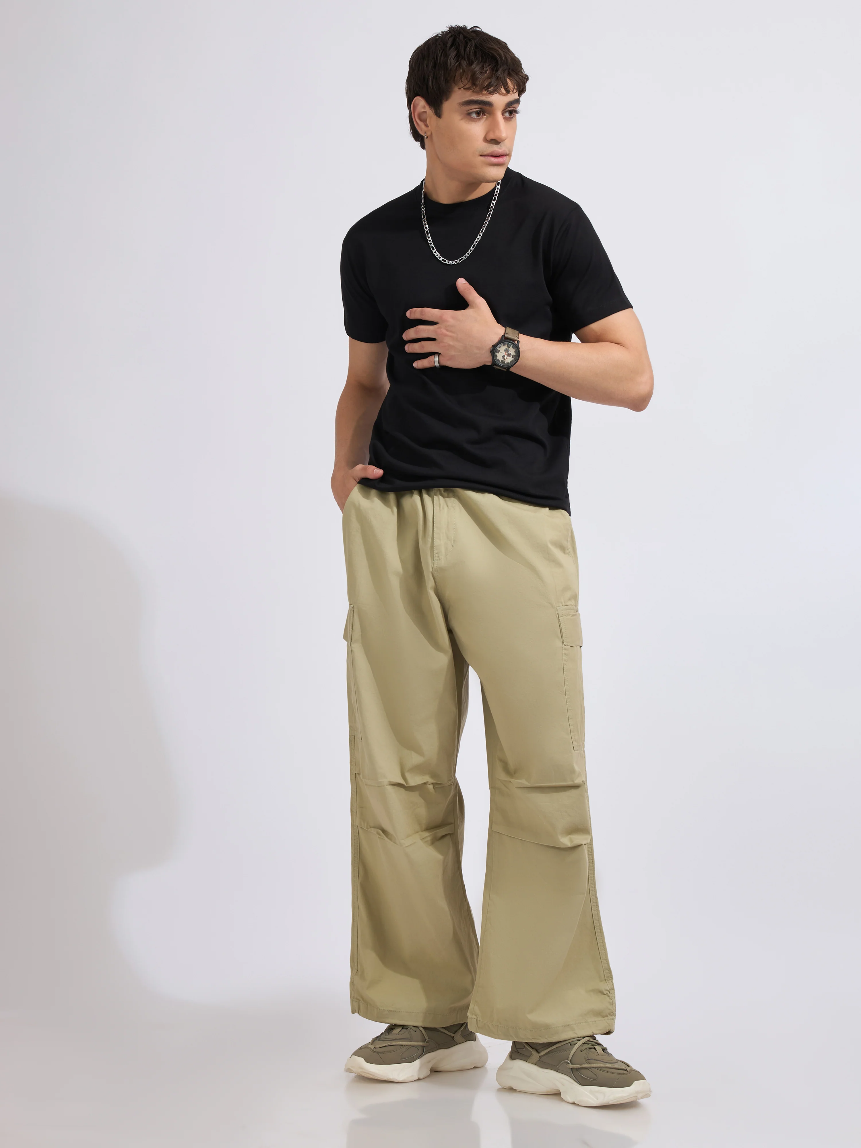 Yolka - Parachute Cargo Pants - Pista - Image 2