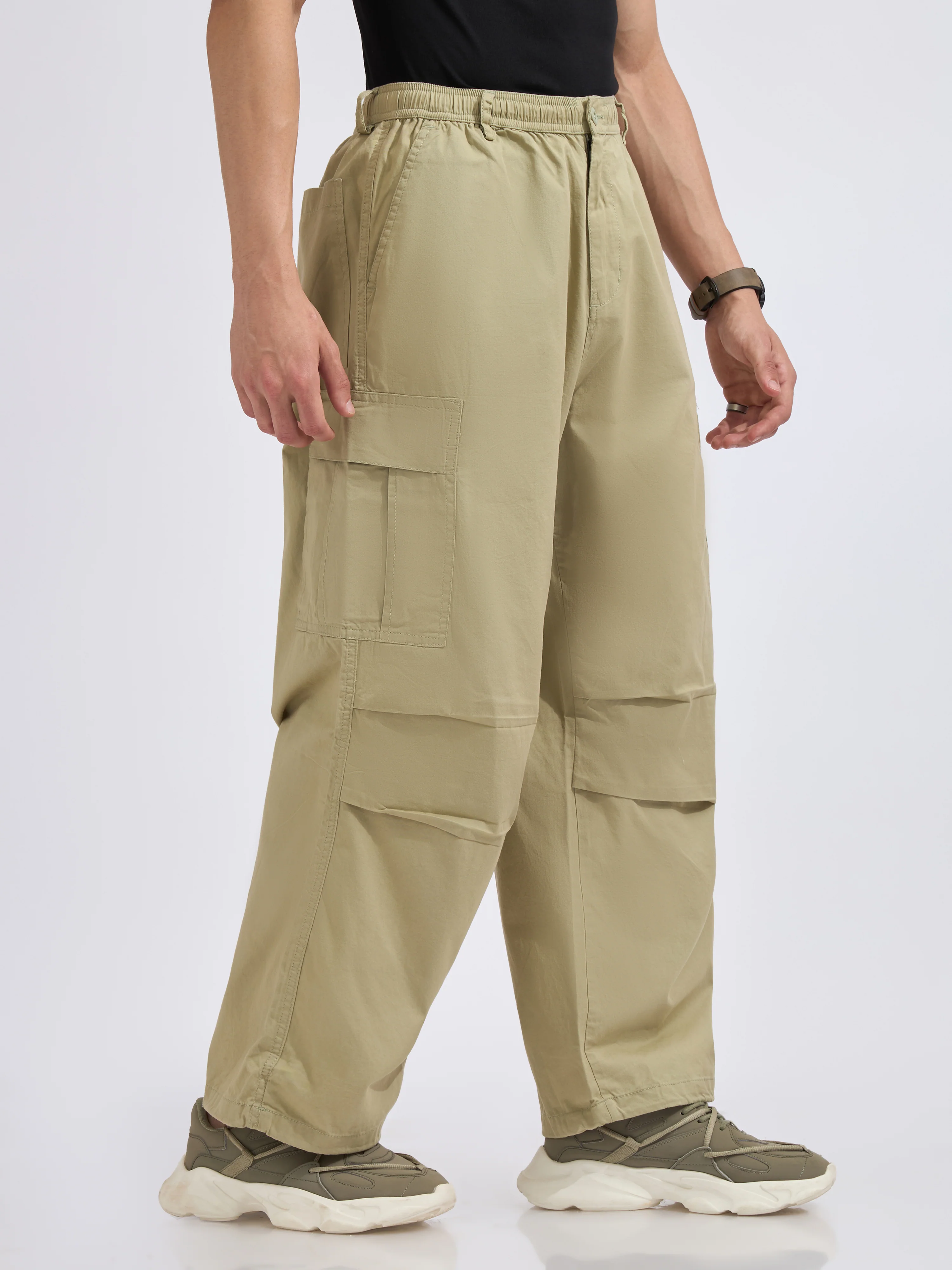 Yolka - Parachute Cargo Pants - Pista - Image 3