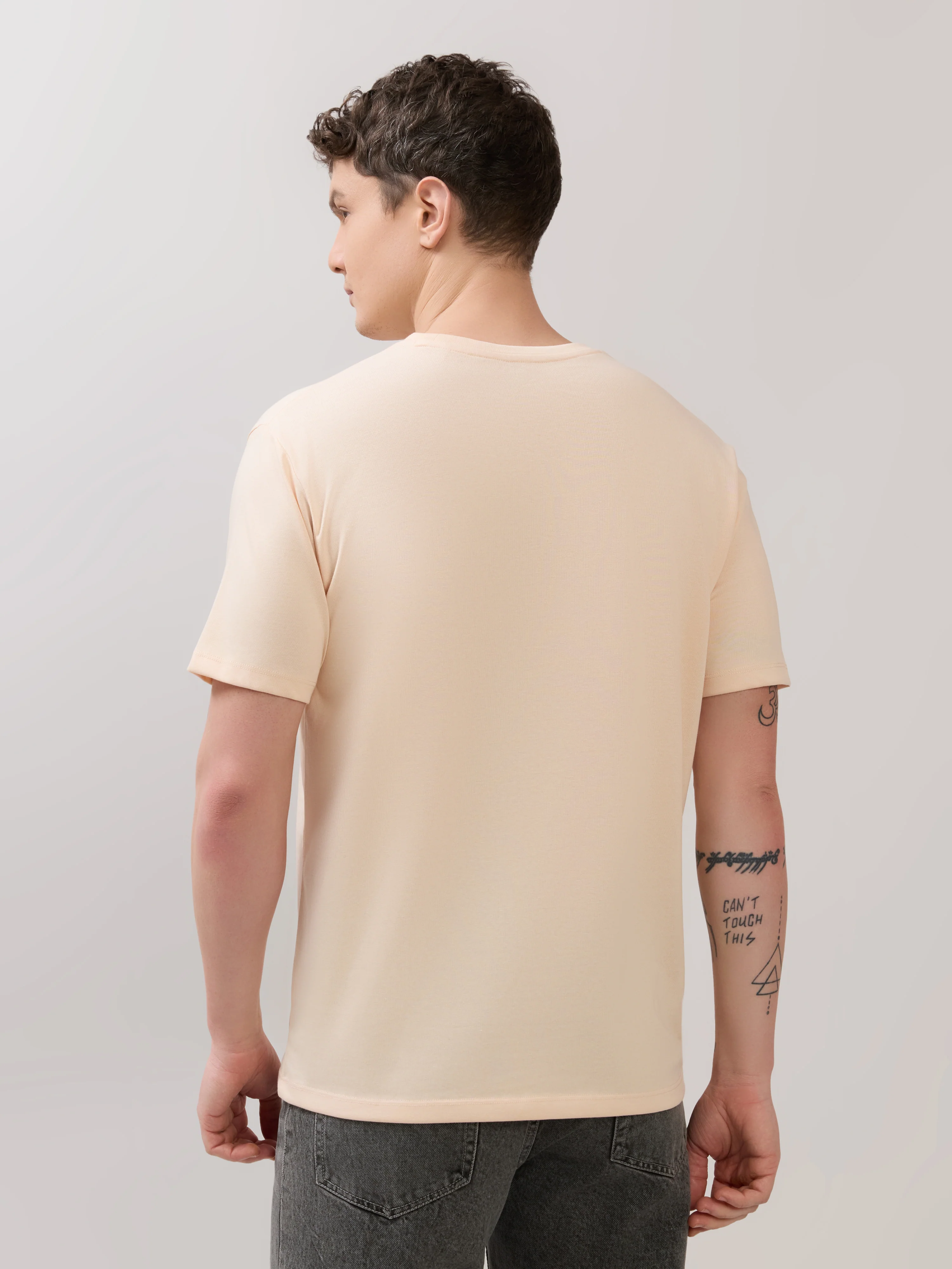 Zanaia - Slim Fit T-Shirt - Soft Nude - Image 6