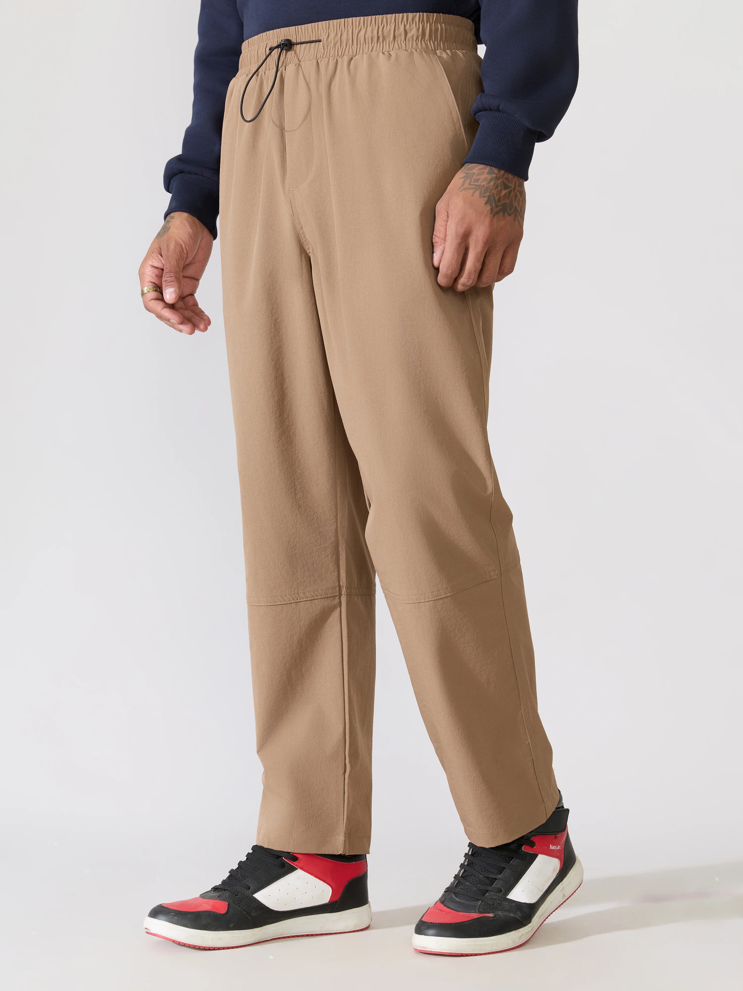 Zanto - Brown Regular Track Pant