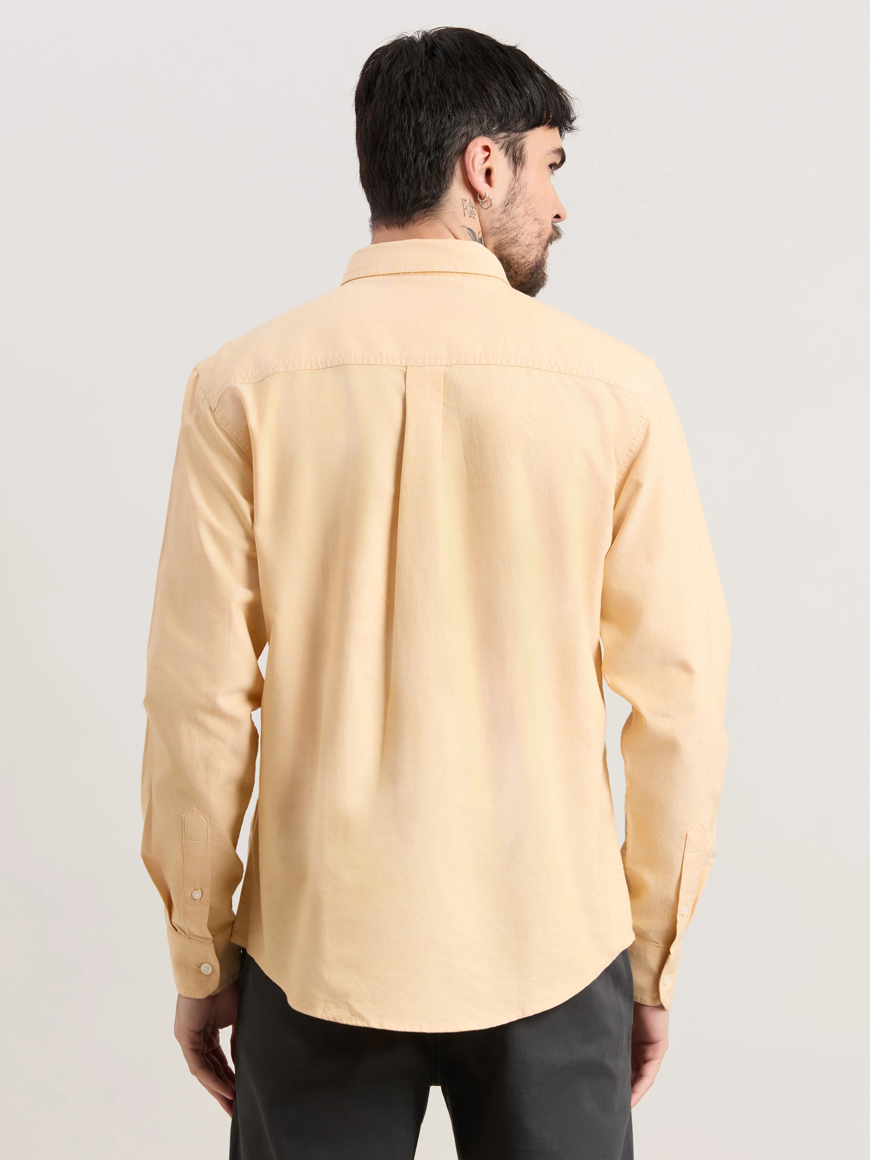 Zena - Relaxed Fit Oxford Shirt - Golden Apricot - Image 6