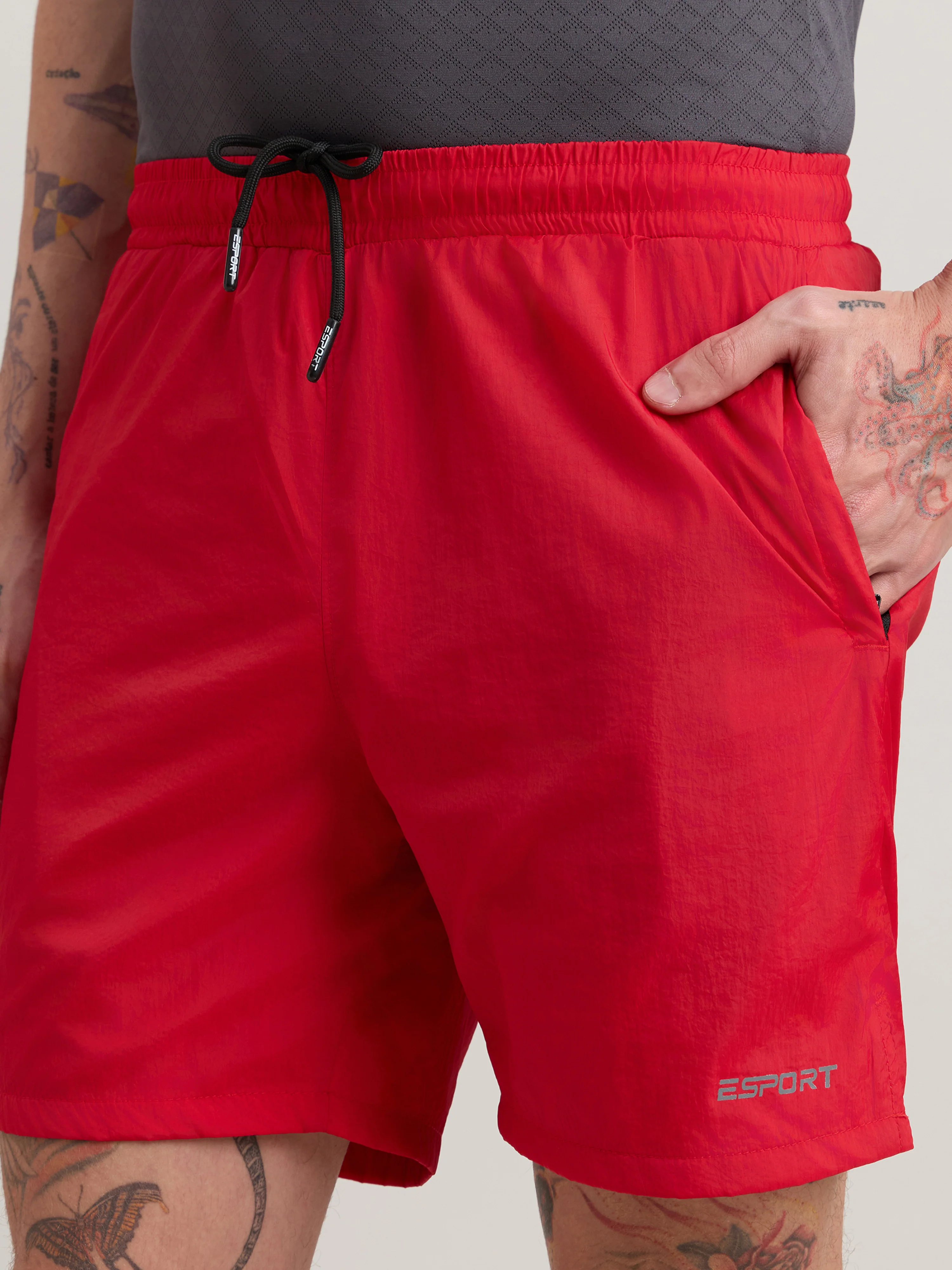 Zyphic - Sport Shorts - Bright Red - Image 3