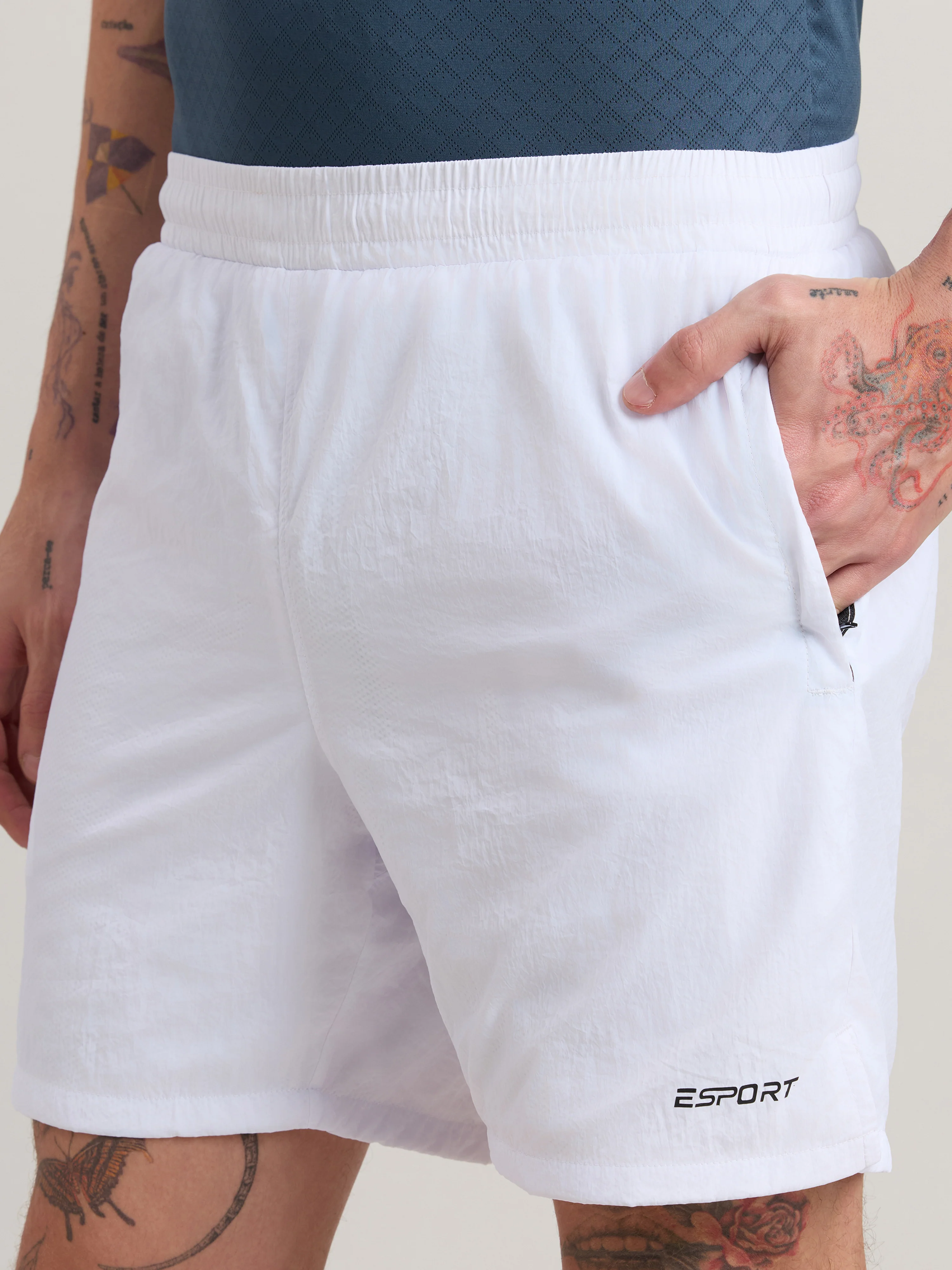 Zyphic - Sport Shorts - White - Image 3
